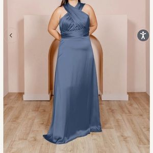 Revelry Devan Convertible Satin Dress